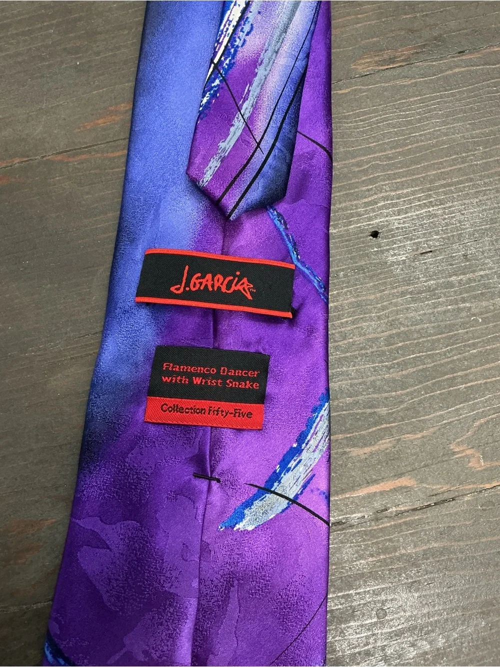 Jerry Garcia Silk Tie Flemenco Dancer with Wrist Snake Collection Fifty Five